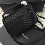 YSL Classic Medium Monogram Saint Laurent College Bag Black